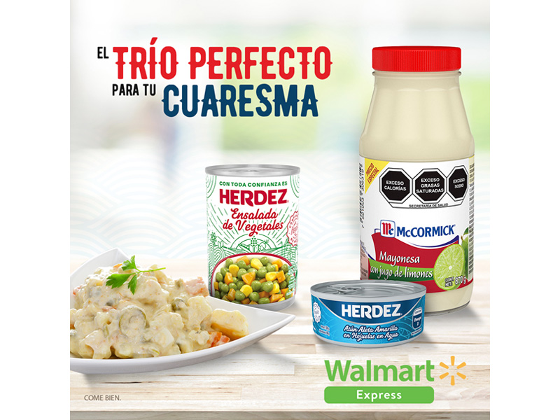 Atún Herdez Vegetales McCormick Facebook WAN Walmart Express