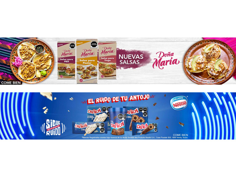 Doña María - Helados Nestlé Crunch - Banners eCommerce